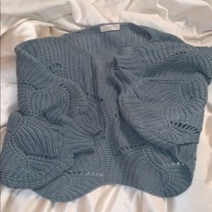 Cropped crochet sweater!